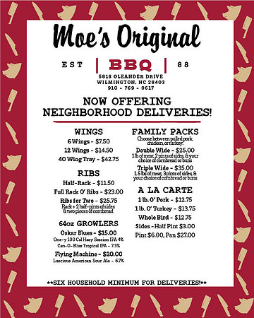 Moe's BBQ Delivery Poster Mock-Up